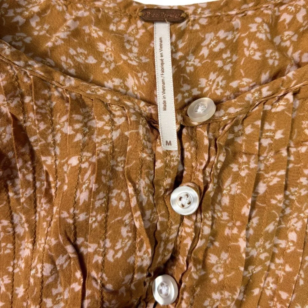 Free People One Fine Day Ditsy Floral Babydoll Mini Dress